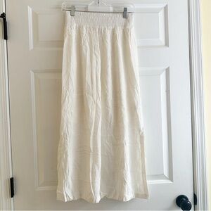 & Other Stories Cream Midi Skirt